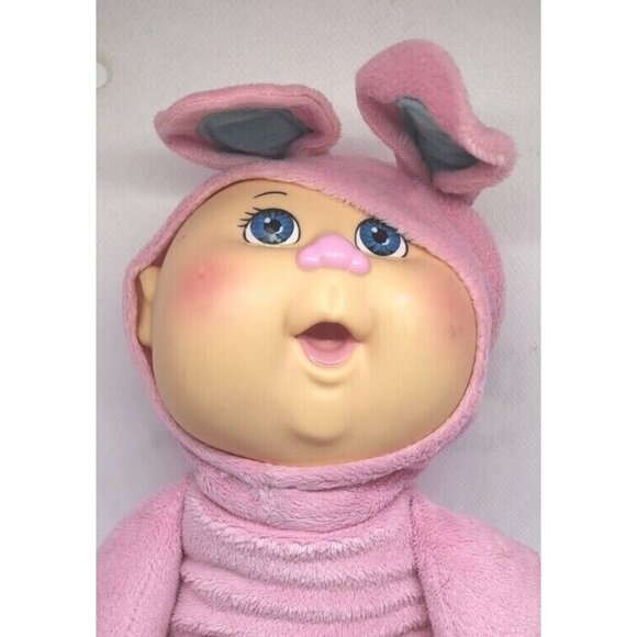 Rare CPK Cabbage Patch Kid Wearing Pink Bunny Pajamas Doll 10" - A Must-Have - Picture 2 of 8